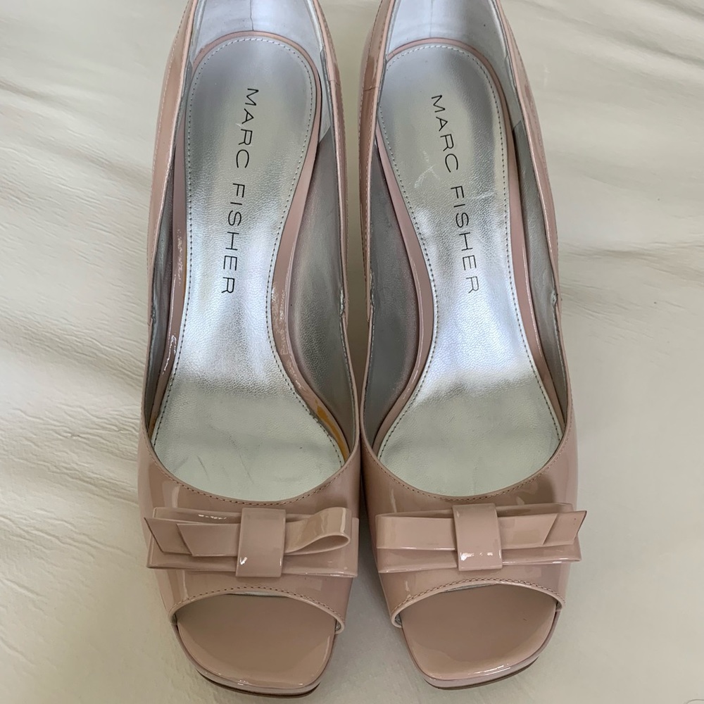 Marc Fisher Jeannie Nude/Blush Pink Platform Heel